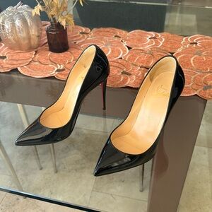 Christian Louboutin Pigalle Follies 100 mm Pumps - Patent - Black - size 37